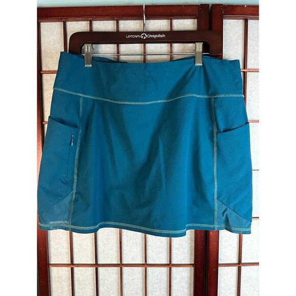 Athleta women's athletic tennis, skort in a teal or aqua blue color size Large - Picture 4 of 10
